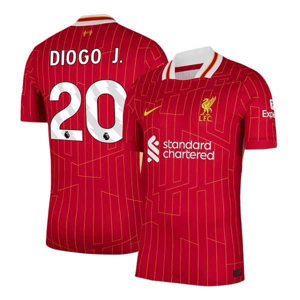 Liverpool DIOGO J. #20 Home Soccer Jersey Authentic 2024/25 - Football Shirt | SmartJerseys | Official Quality