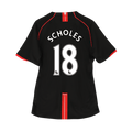 Manchester United SCHOLES #18 Away Soccer Jersey Retro 2007/08 - Football Shirt | SmartJerseys | Official Quality
