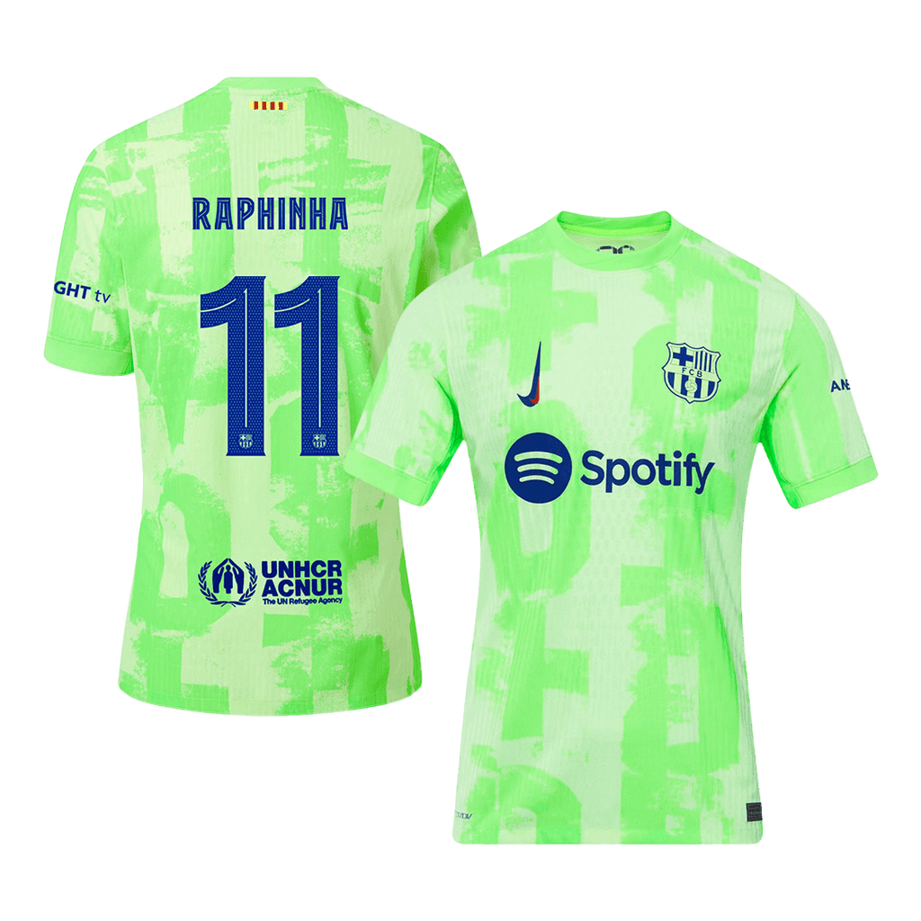 Barcelona RAPHINHA #11 Third Away Soccer Jersey Authentic 2024/25 - UCL Edition - Football Shirt | SmartJerseys | Official Quality