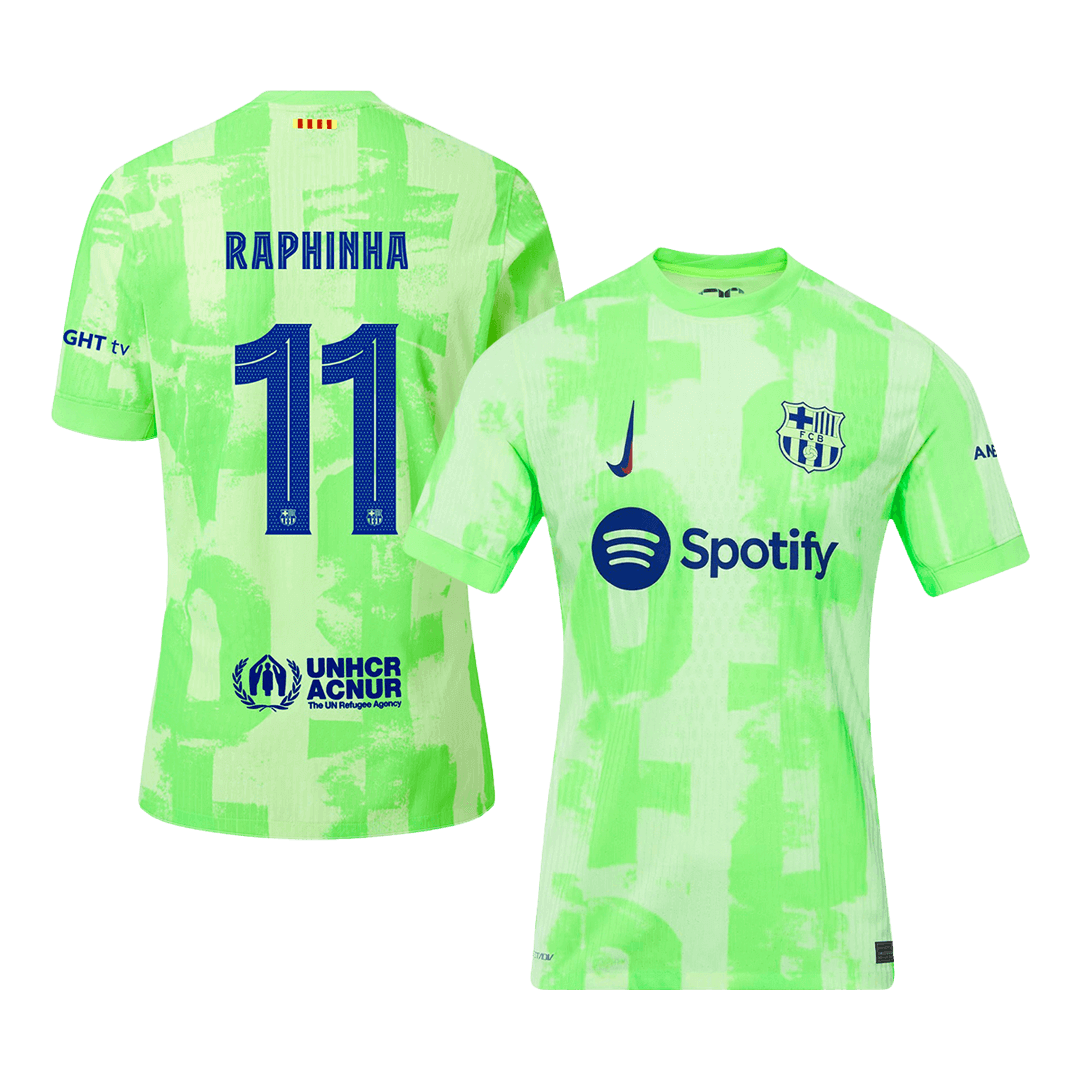 Barcelona RAPHINHA #11 Third Away Soccer Jersey Authentic 2024/25 - UCL Edition - Football Shirt | SmartJerseys | Official Quality