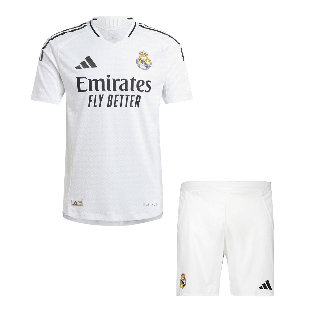 Real Madrid Home Soccer Jersey Kit Authentic 2024/25 (Jersey+Shorts) - Football Shirt | SmartJerseys | Official Quality