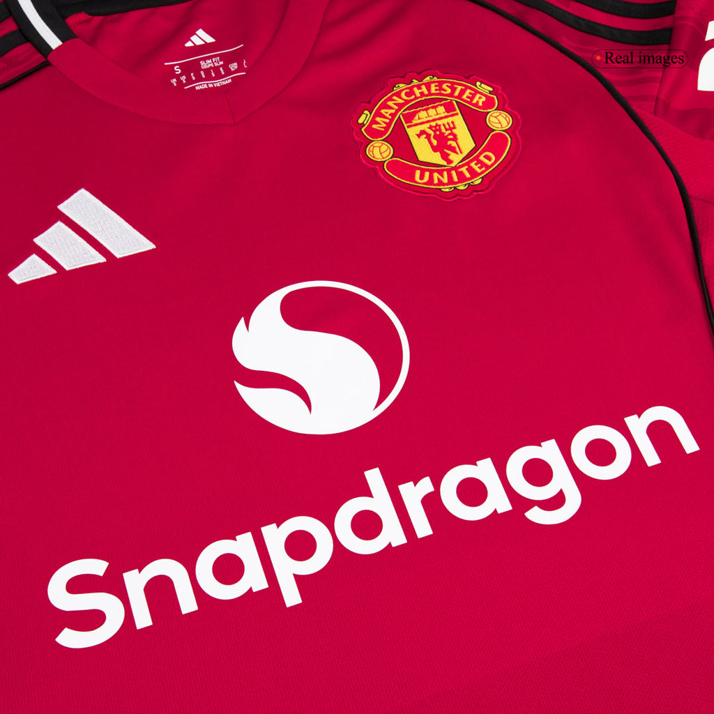 Maillot domicile de Manchester United pour la saison 2025/26