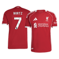 Liverpool WIRTZ #7 Home Soccer Jersey Authentic 2025/26 - Football Shirt | SmartJerseys | Official Quality
