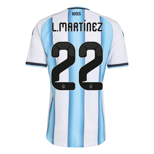 Maillot domicile authentique de football Argentine L.MARTÍNEZ #22 2026