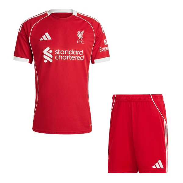 Liverpool Home Soccer Jersey Kit 2025/26 (Jersey+Shorts) - Football Shirt | SmartJerseys | Official Quality