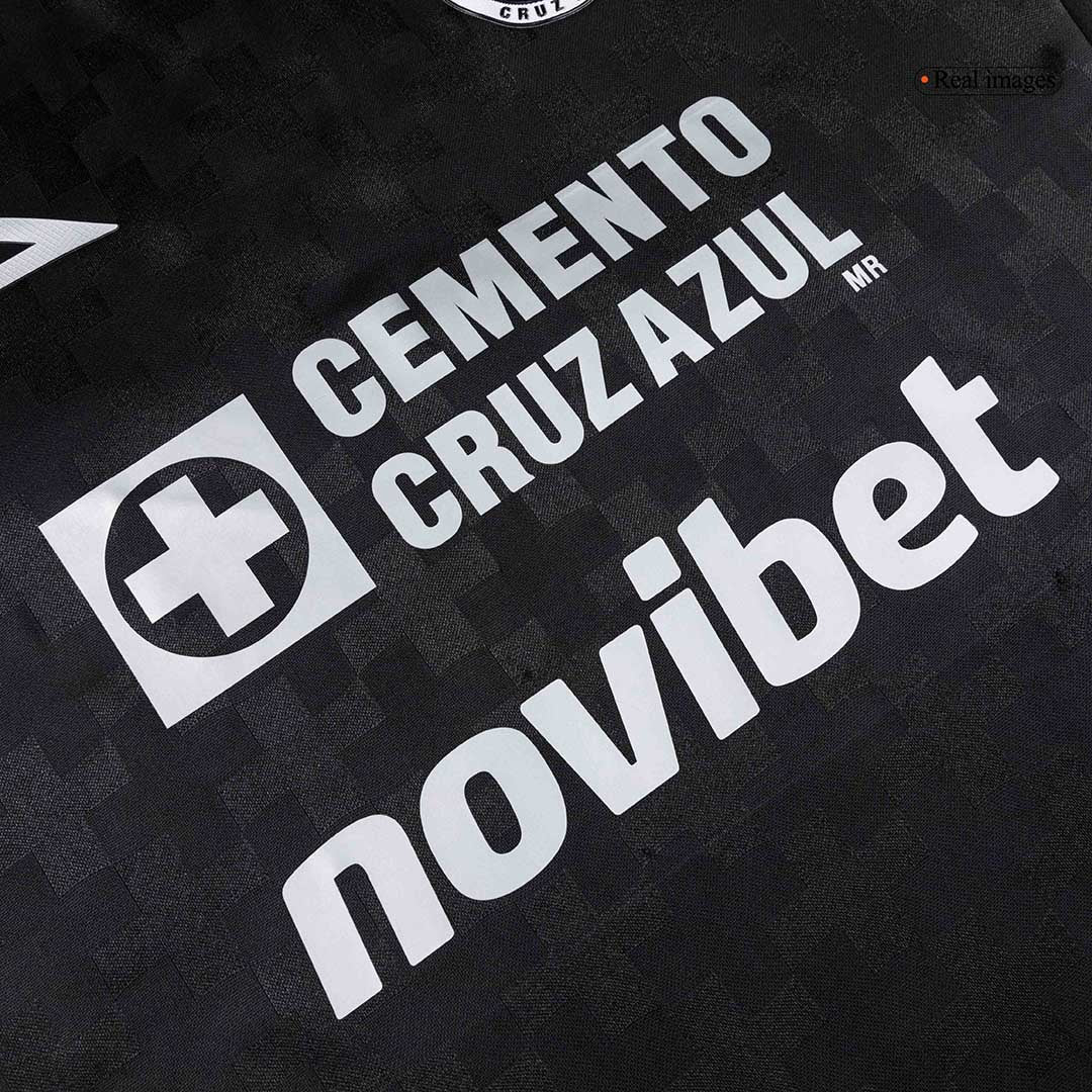 Camiseta de fútbol de tercera edición de Cruz Azul 25/26, versión de jugador, color negro