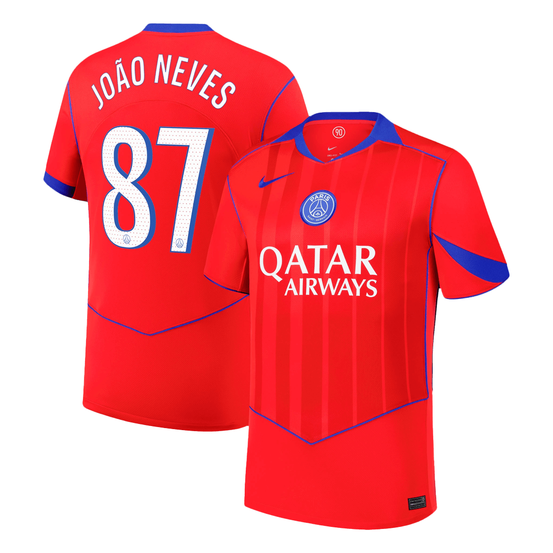PSG JOÃO NEVES #87 Third Away Soccer Jersey 2025/26 - Football Shirt | SmartJerseys | Official Quality