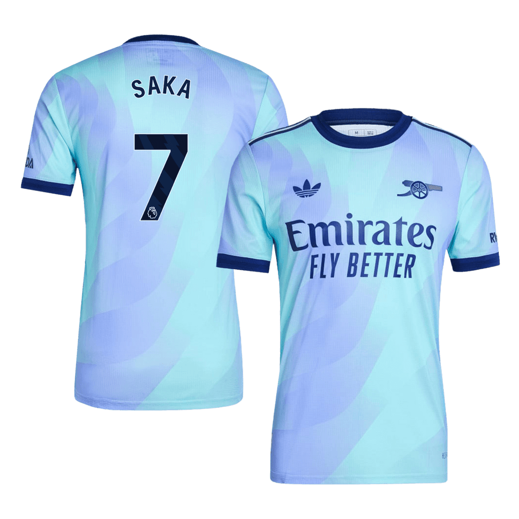 Arsenal SAKA #7 Third Away Soccer Jersey Authentic 2024/25 - Football Shirt | SmartJerseys | Official Quality