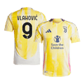 Juventus VLAHOVIĆ #9 Away Soccer Jersey Authentic 2024/25- Save The Children Sponsor - Football Shirt | SmartJerseys | Official Quality