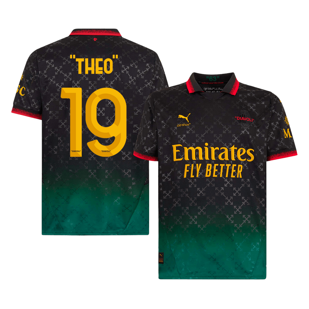 AC Milan "THEO" #19 Fourth Away Soccer Jersey 2024/25 - Football Shirt | SmartJerseys | Official Quality