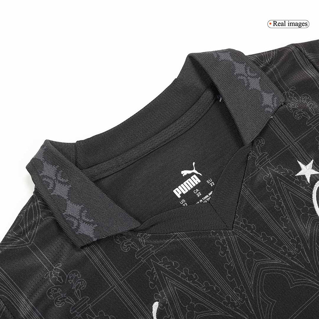 Maillot extérieur AC Milan x Pleasures quatrième tenue 2023/24 pour enfants (maillot + short)