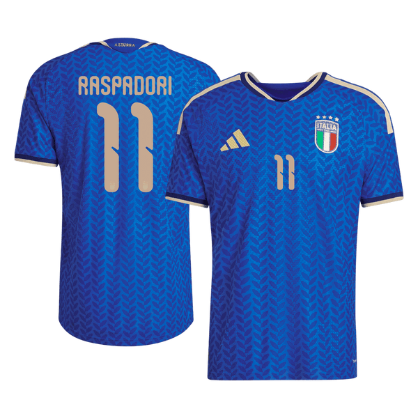 Italy RASPADORI #11 Home Soccer Jersey Authentic 2026 - Football Shirt | SmartJerseys | Official Quality