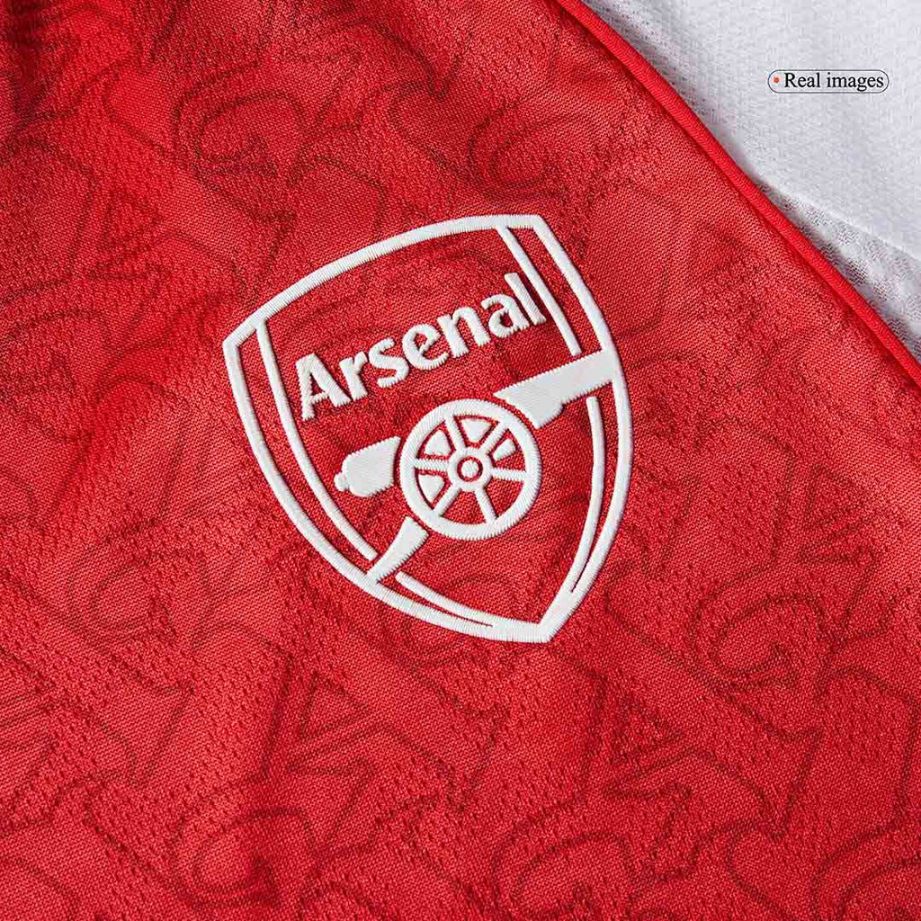 SALIBA #2 Authentic Arsenal Home Soccer Jersey 2025/26 Red