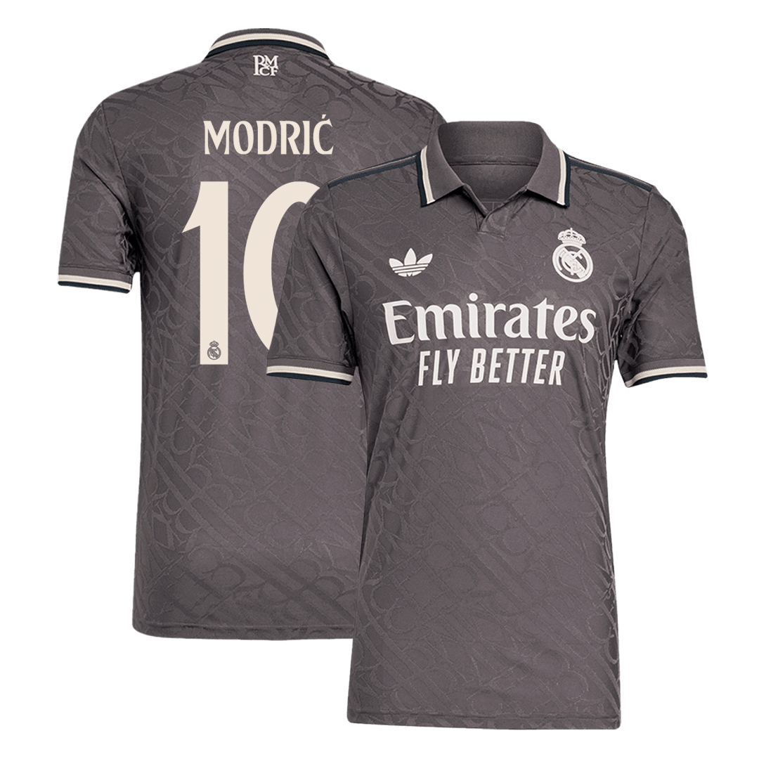 Real Madrid MODRIĆ #10 Third Away Soccer Jersey Authentic 2024/25 - Football Shirt | SmartJerseys | Official Quality