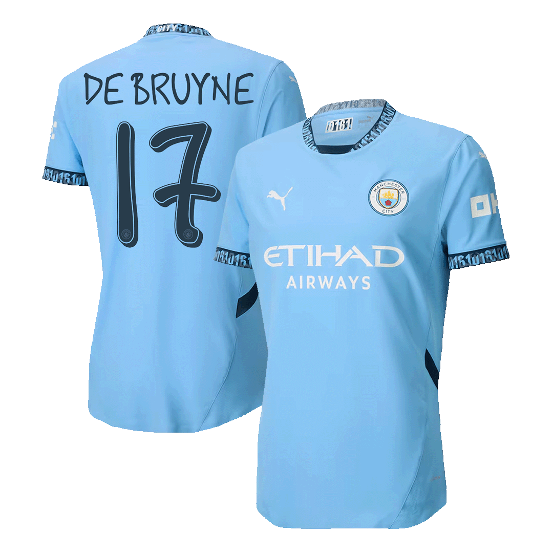 Manchester City DE BRUYNE #17 Home Jersey Authentic 2024/25 - UCL Edition - Football Shirt | SmartJerseys | Official Quality