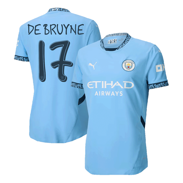 Manchester City DE BRUYNE #17 Home Jersey Authentic 2024/25 - UCL Edition - Football Shirt | SmartJerseys | Official Quality