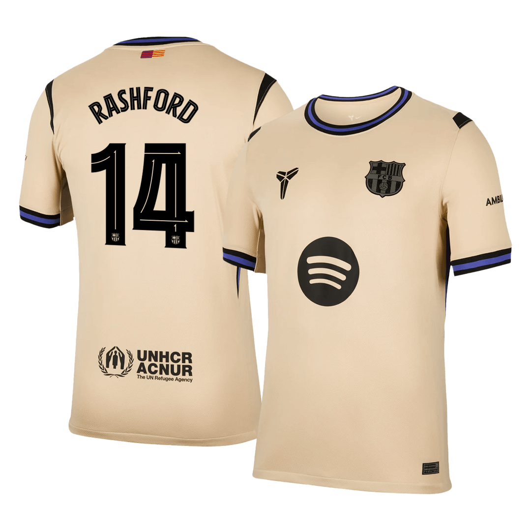 Barcelona RASHFORD #14 Away Soccer Jersey 2025/26 - UCL Edition - Football Shirt | SmartJerseys | Official Quality