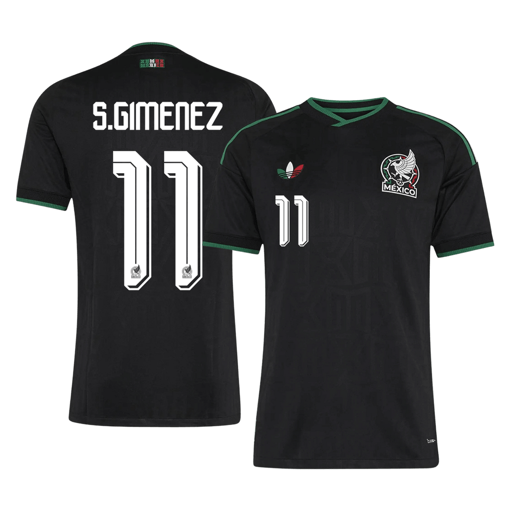 S.GIMENEZ #11 Player Version Mexico Third Soccer Jersey World Cup 2026 Black