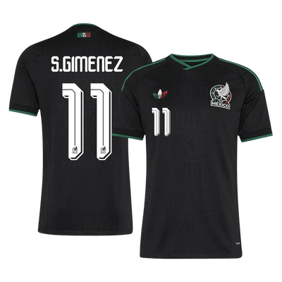 S.GIMENEZ #11 Player Version Mexico Third Soccer Jersey World Cup 2026 Black