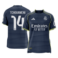 TCHOUAMENI #14 Authentic Real Madrid Away Soccer Jersey 2025/26 Navy - Football Shirt | SmartJerseys | Official Quality