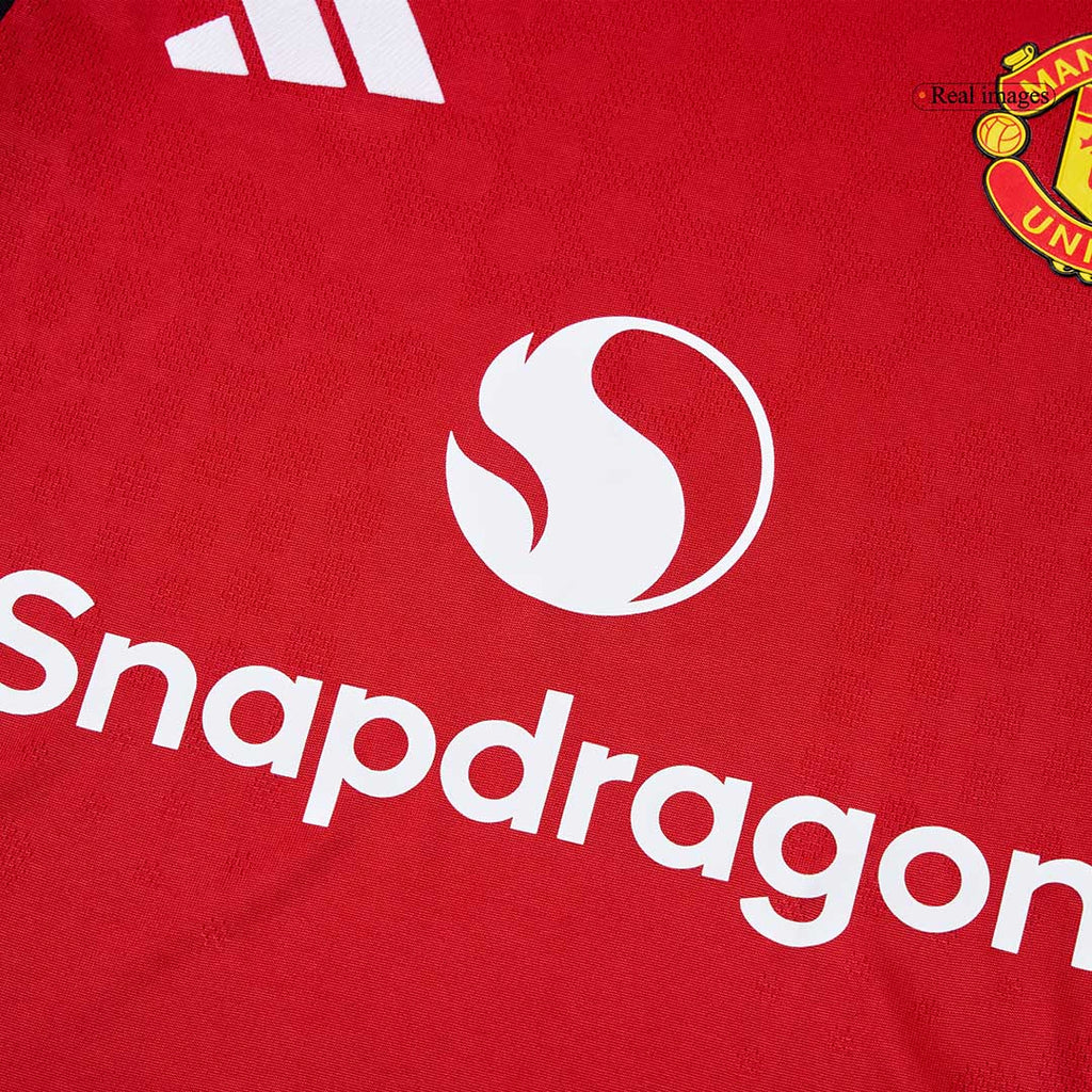Authentic Manchester United Home Soccer Jersey 2025/26 Red