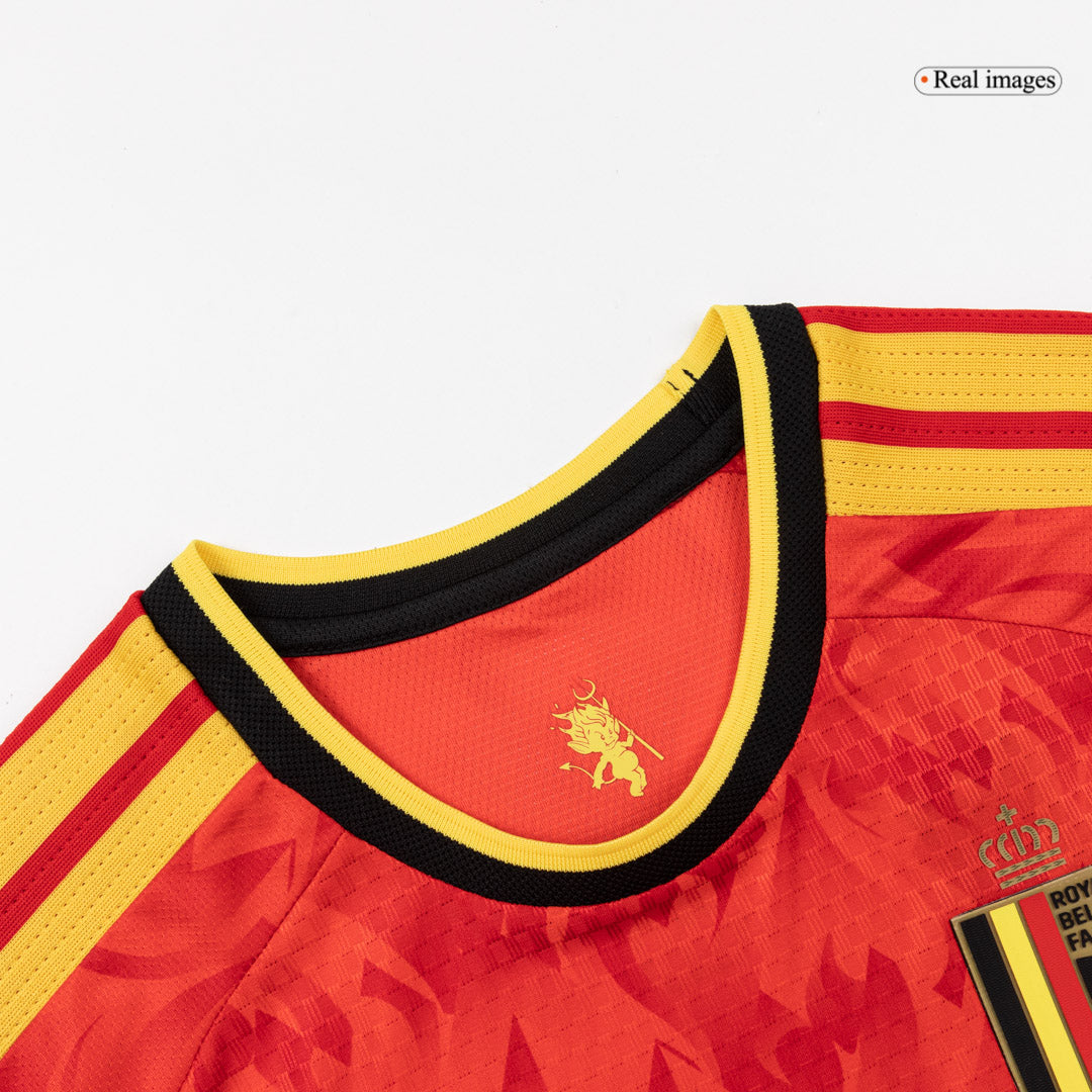 Maillot de football domicile authentique 2026 de De Bruyne, Belgique, numéro 7