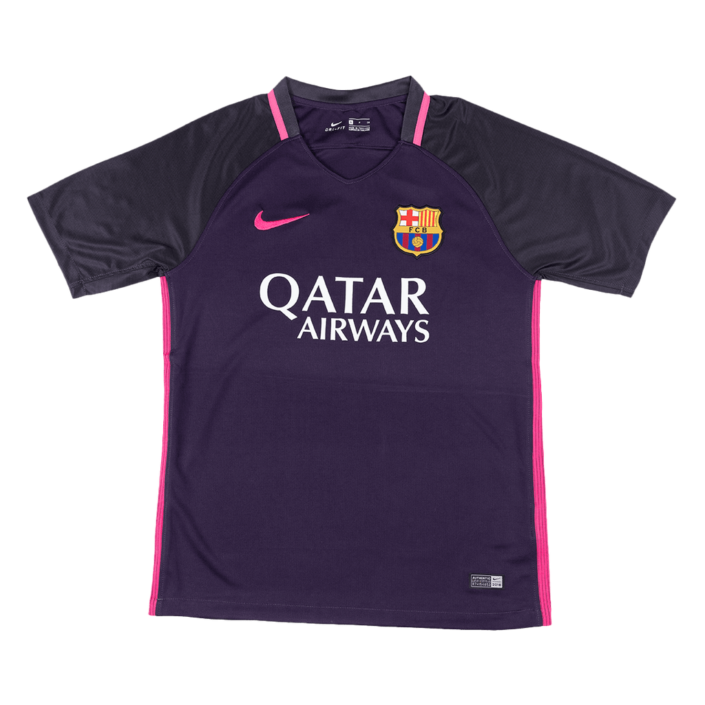 Barcelona Away Soccer Jersey Retro 2016/17 - Football Shirt | SmartJerseys | Official Quality
