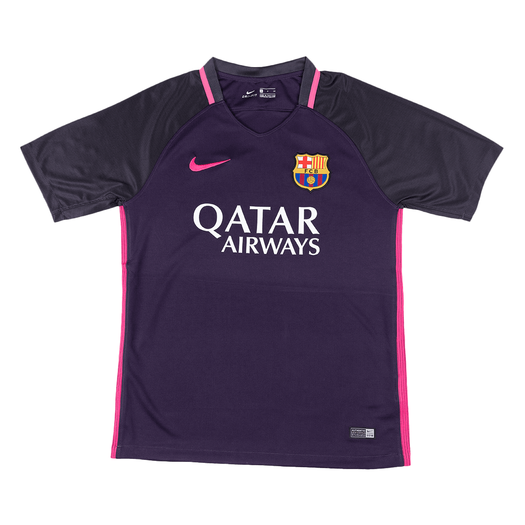 Barcelona Away Soccer Jersey Retro 2016/17 - Football Shirt | SmartJerseys | Official Quality