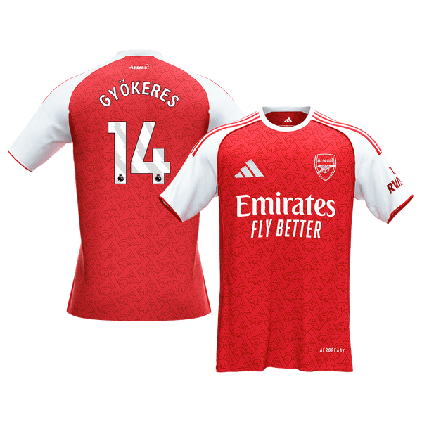 Arsenal GYÖKERES #14 Home Soccer Jersey 2025/26 - Football Shirt | SmartJerseys | Official Quality