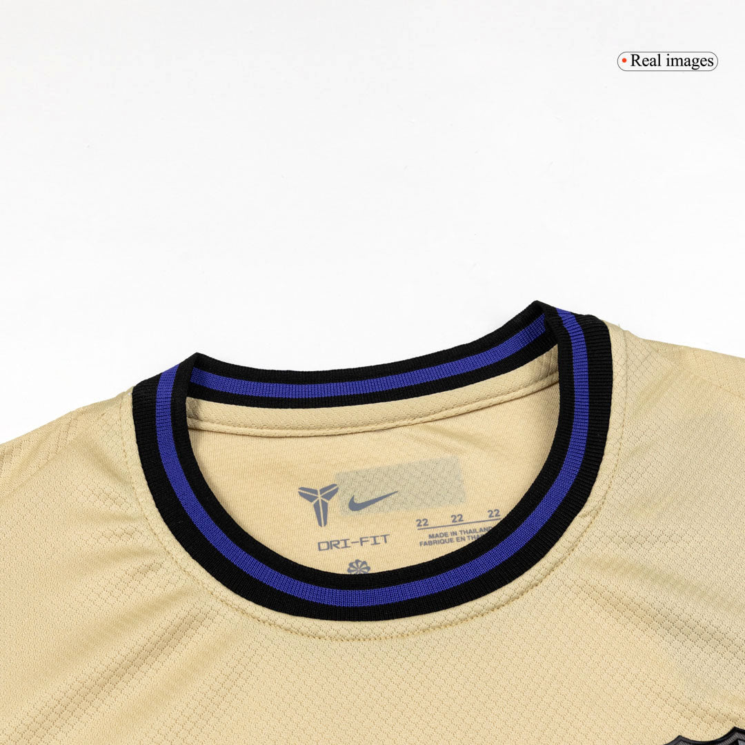 Camiseta de visitante del Barcelona para niño (camiseta y pantalón corto) 2025/26, amarilla