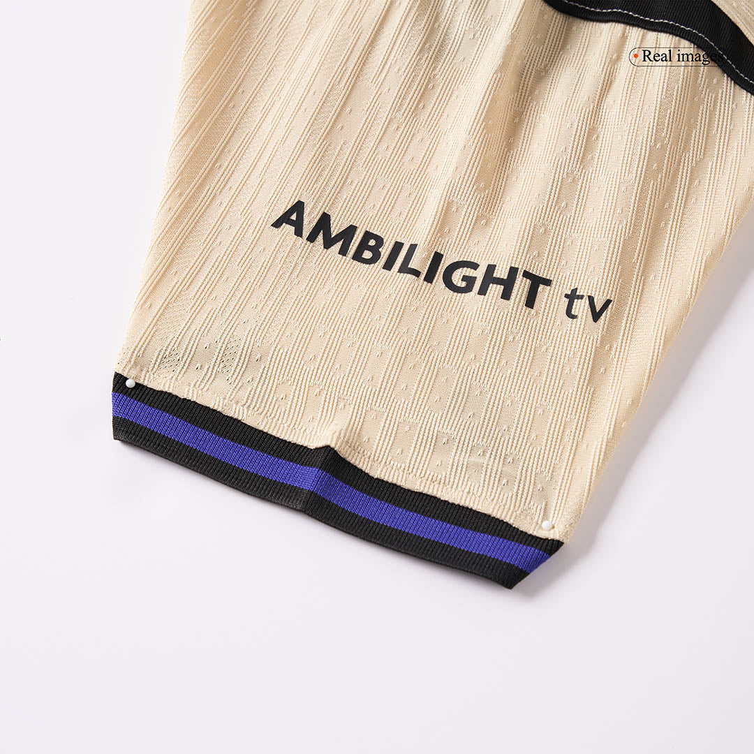 Camiseta de visitante del Barcelona Lewandowski #9 auténtica 2025/26 - Edición UCL