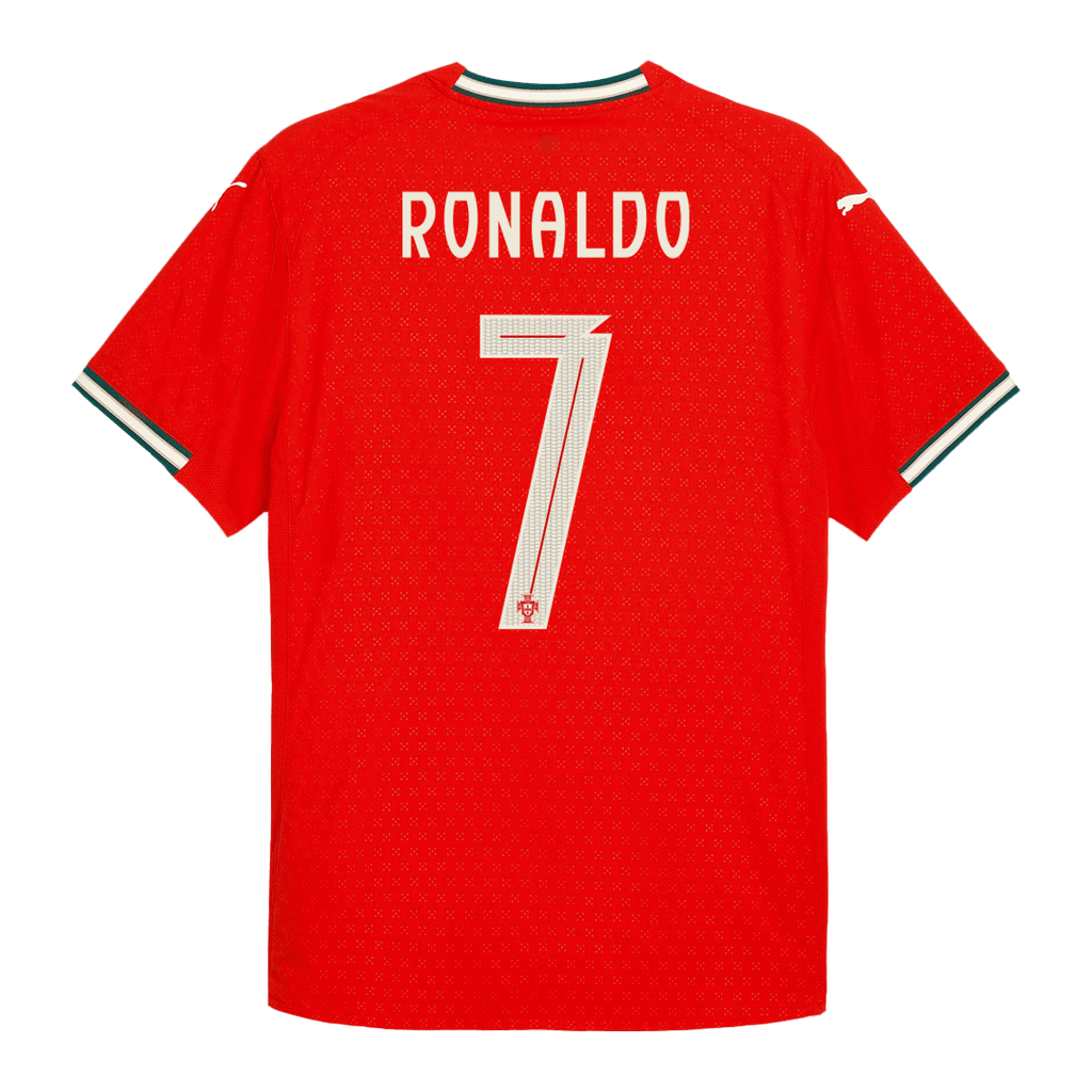 Portugal RONALDO #7 Home Soccer Jersey Authentic 2025