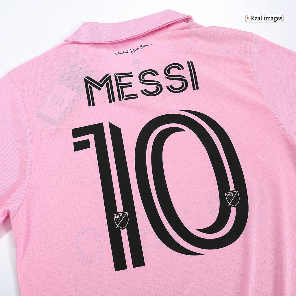 Camiseta de local auténtica del Inter Miami CF MESSI #10 2023 - Final de la Copa de la Liga
