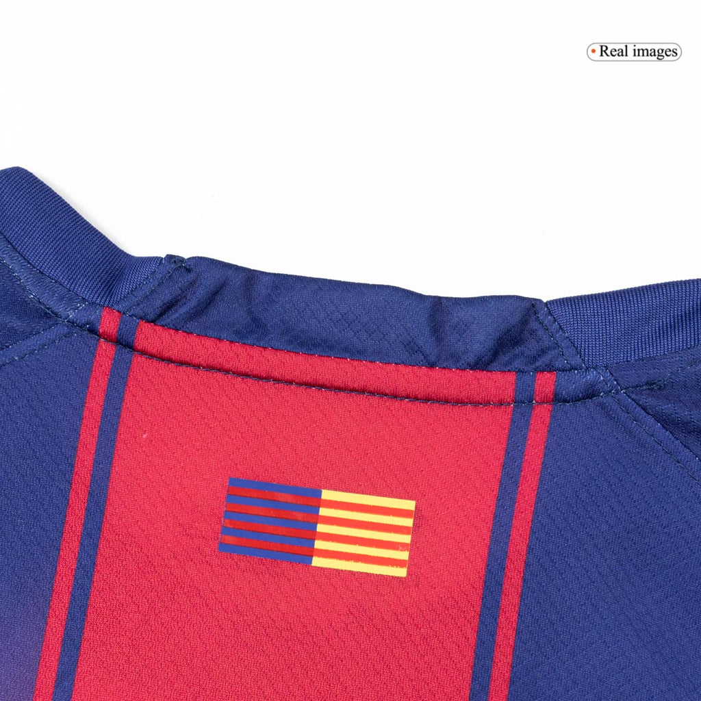 Barcelona Long Sleeve Home Soccer Jersey 2025/26