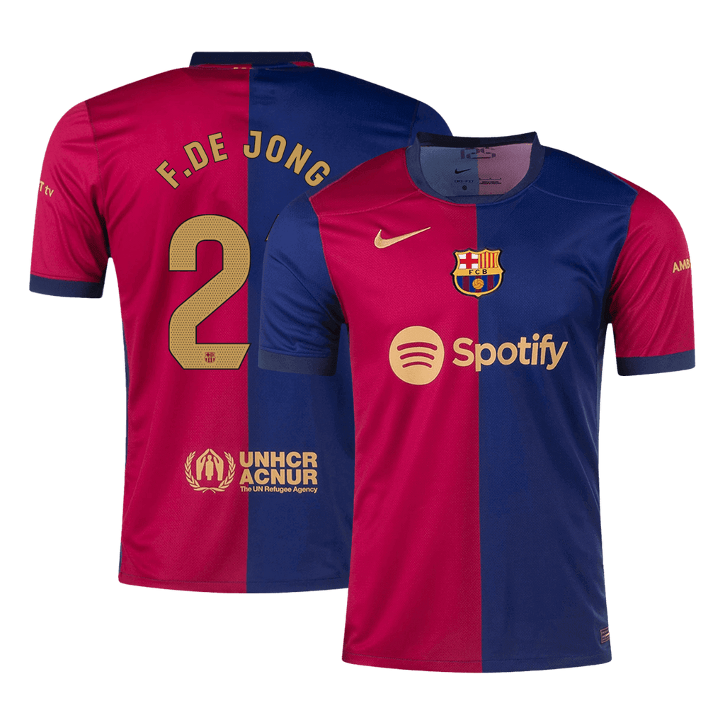 Barcelona F.DE JONG #21 Home Jersey 2024/25 - Football Shirt | SmartJerseys | Official Quality