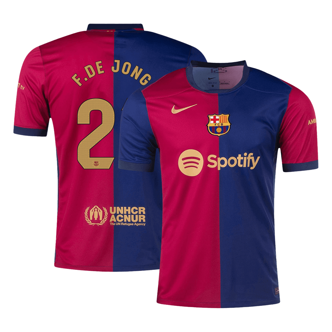 Barcelona F.DE JONG #21 Home Jersey 2024/25 - Football Shirt | SmartJerseys | Official Quality