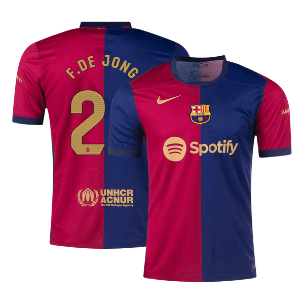 Barcelona F.DE JONG #21 Home Jersey 2024/25 - Football Shirt | SmartJerseys | Official Quality