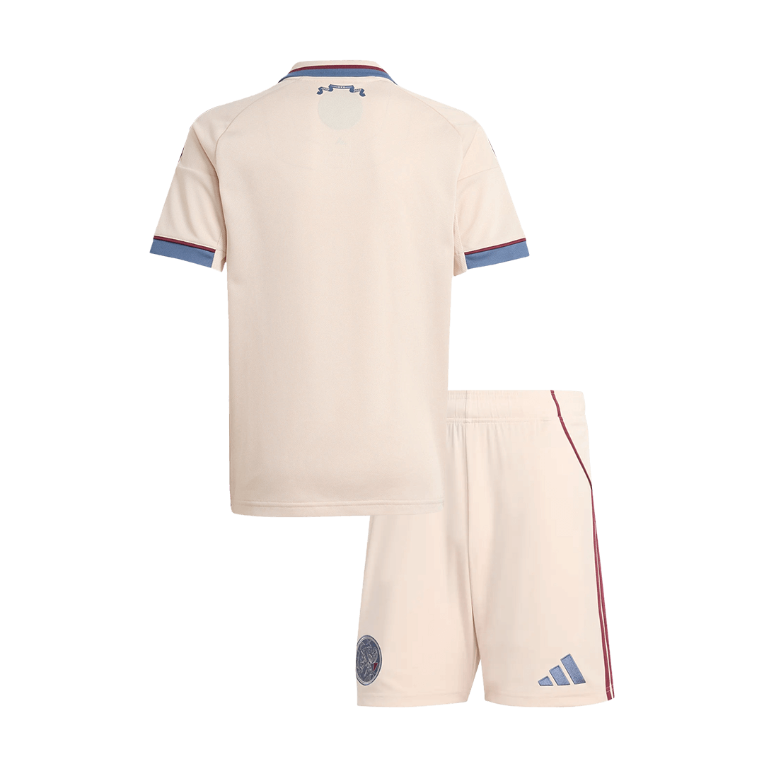 Maillot de football extérieur Third Ajax pour enfant, saison 25/26, blanc