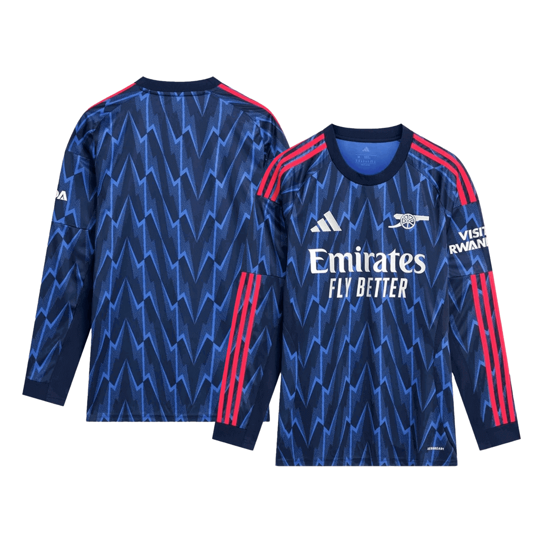 Camiseta de fútbol visitante de manga larga del Arsenal 2025/26
