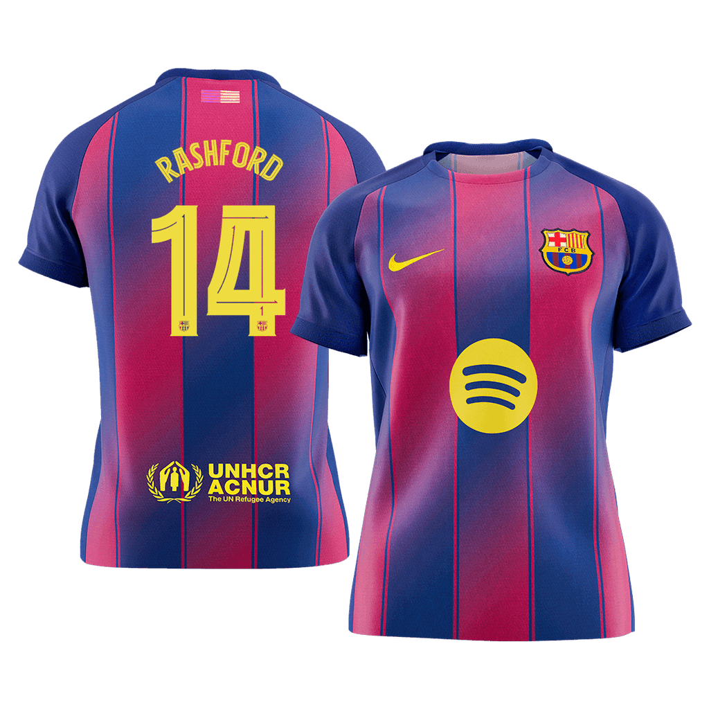 Barcelona RASHFORD #14 Home Soccer Jersey 2025/26 - UCL Edition - Football Shirt | SmartJerseys | Official Quality
