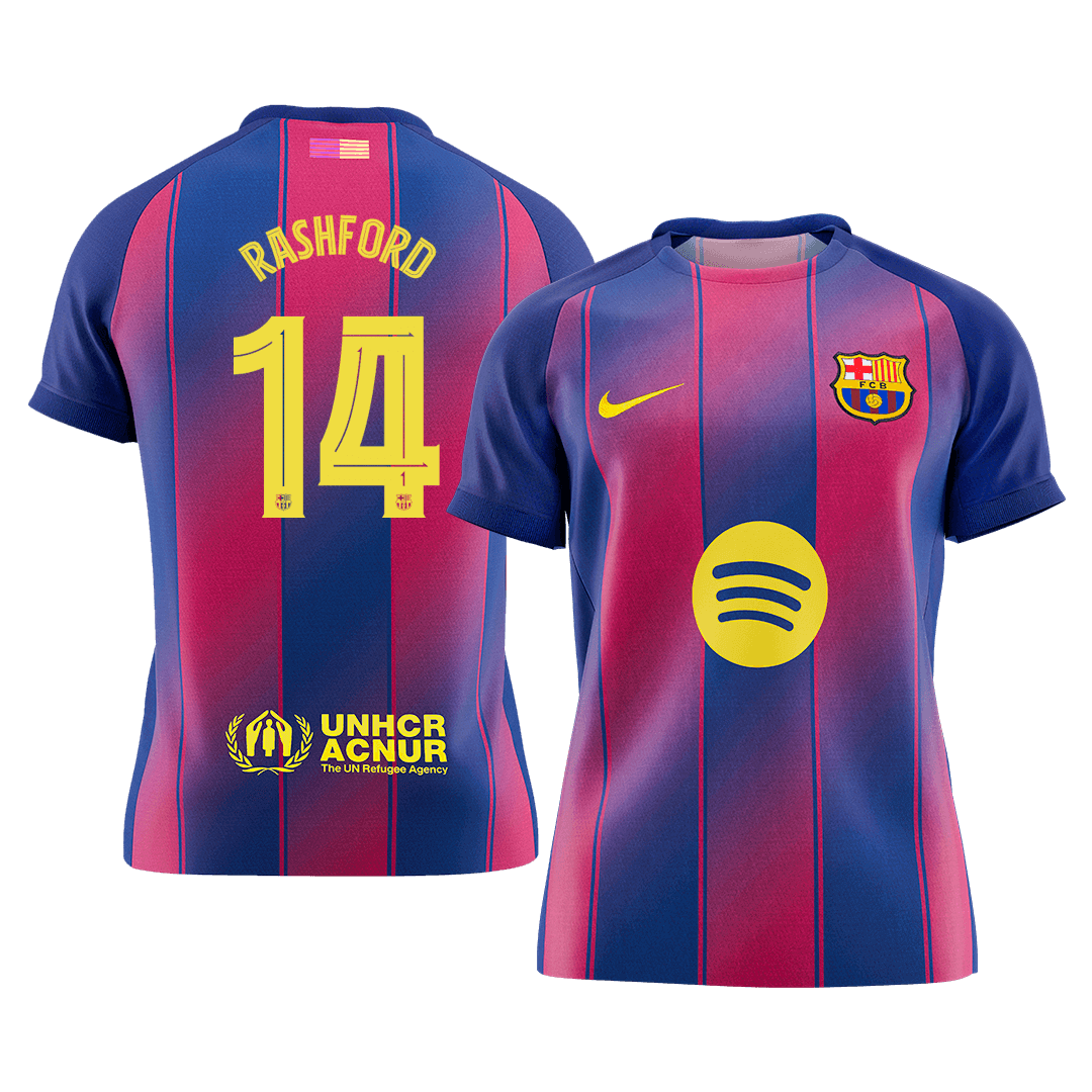 Barcelona RASHFORD #14 Home Soccer Jersey 2025/26 - UCL Edition - Football Shirt | SmartJerseys | Official Quality