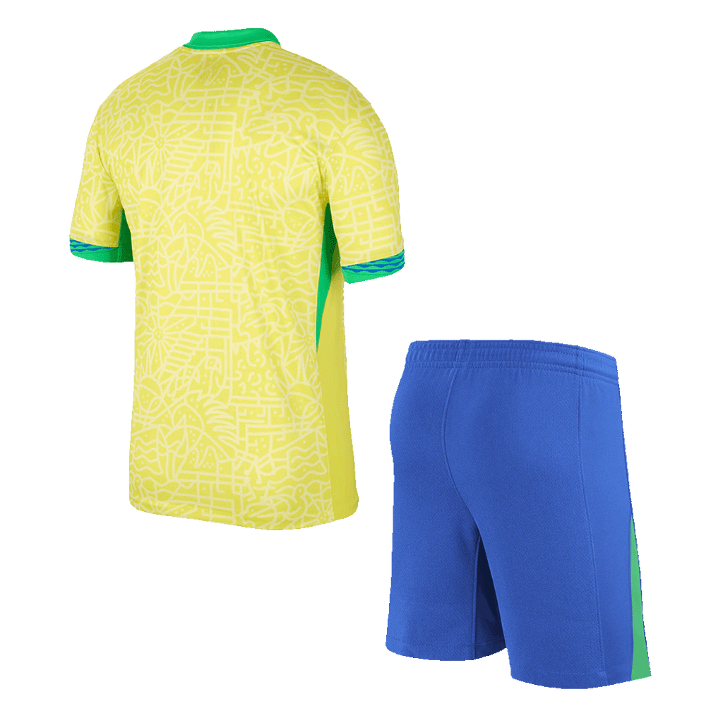 Camiseta de local de Brasil 2024 (Camiseta + Pantalones cortos)