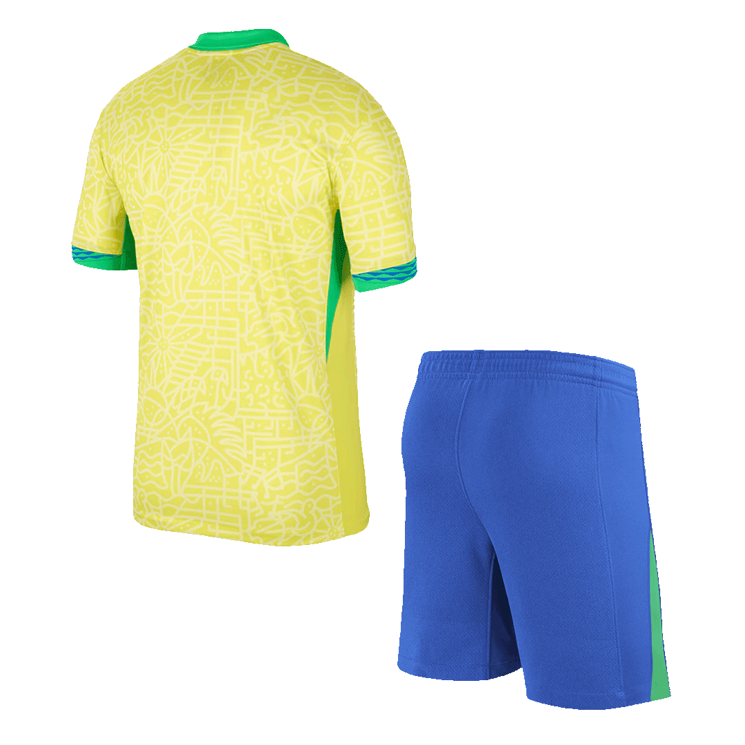 Camiseta de local de Brasil 2024 (Camiseta + Pantalones cortos)