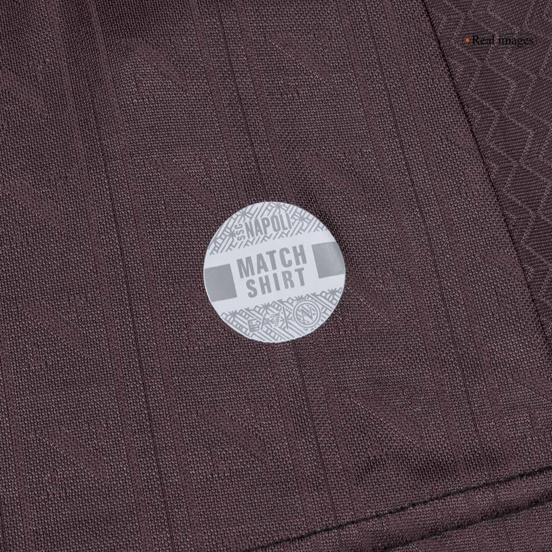 Camiseta de fútbol auténtica de visitante del Napoli 25/26, color negro