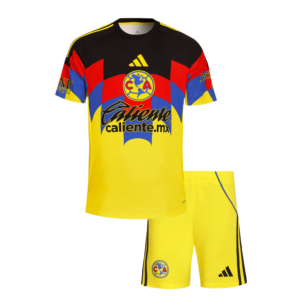 Club America Home Soccer Jersey Kit 2025/26 Kids(Jersey+Shorts) - Football Shirt | SmartJerseys | Official Quality