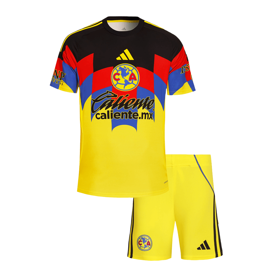 Club America Home Soccer Jersey Kit 2025/26 Kids(Jersey+Shorts) - Football Shirt | SmartJerseys | Official Quality