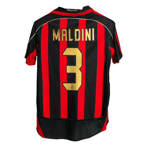 AC Milan MALDINI #3 Home Jersey Retro 2006/07 - Football Shirt | SmartJerseys | Official Quality