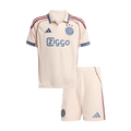 Kid's Ajax Third Away Soccer Jersey Kit 25/26 White - Football Shirt | SmartJerseys | Official Quality