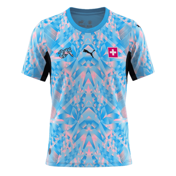 Switzerland Goalkeeper Soccer Jersey World Cup 2026 Blue - Football Shirt | SmartJerseys | Official Quality