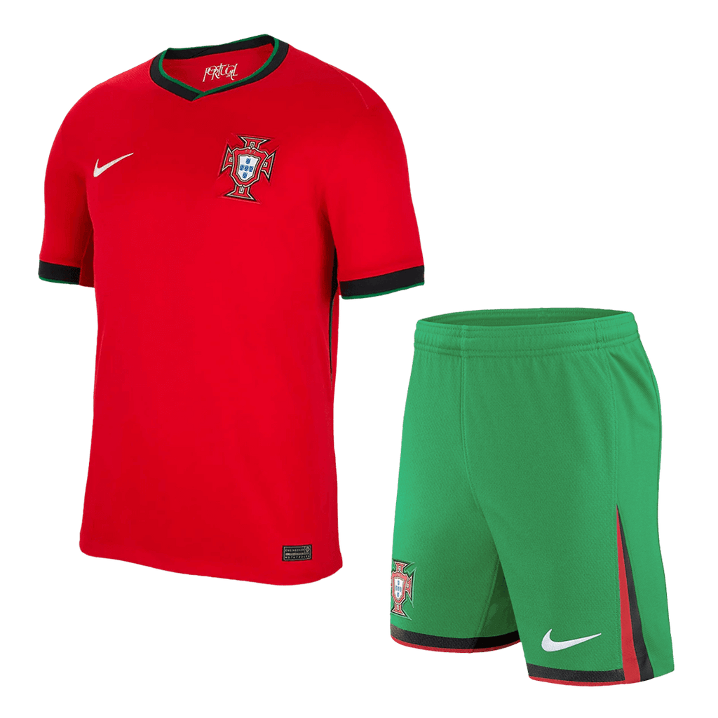 Portugal Home Jersey Kit EURO 2024 (Jersey+Shorts) - Football Shirt | SmartJerseys | Official Quality